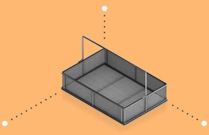 Medium Basket Measurements (rectangular)