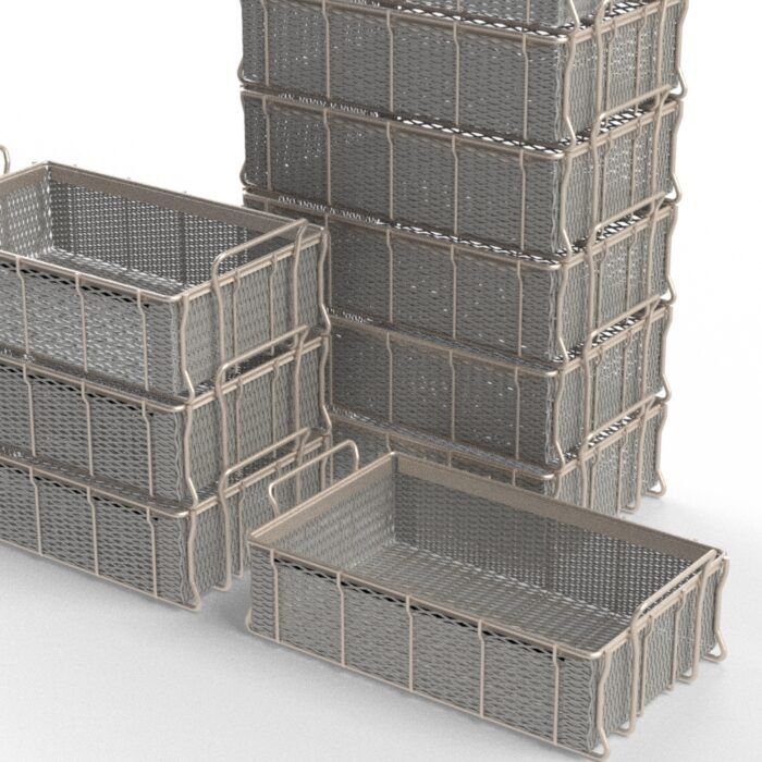 Expanded Metal Tote Basket